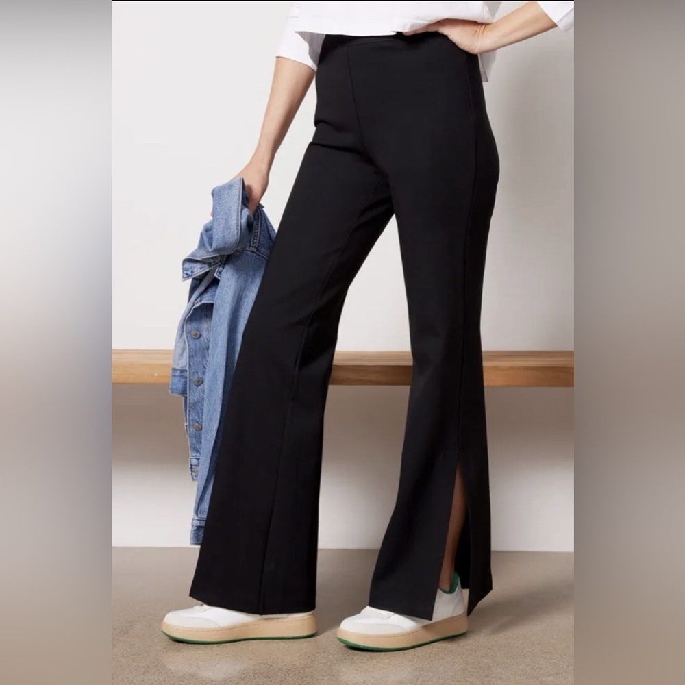 Spanx The Perfect Double Slit Pants Medium Pull on Stretch Ponte Knit 20543R